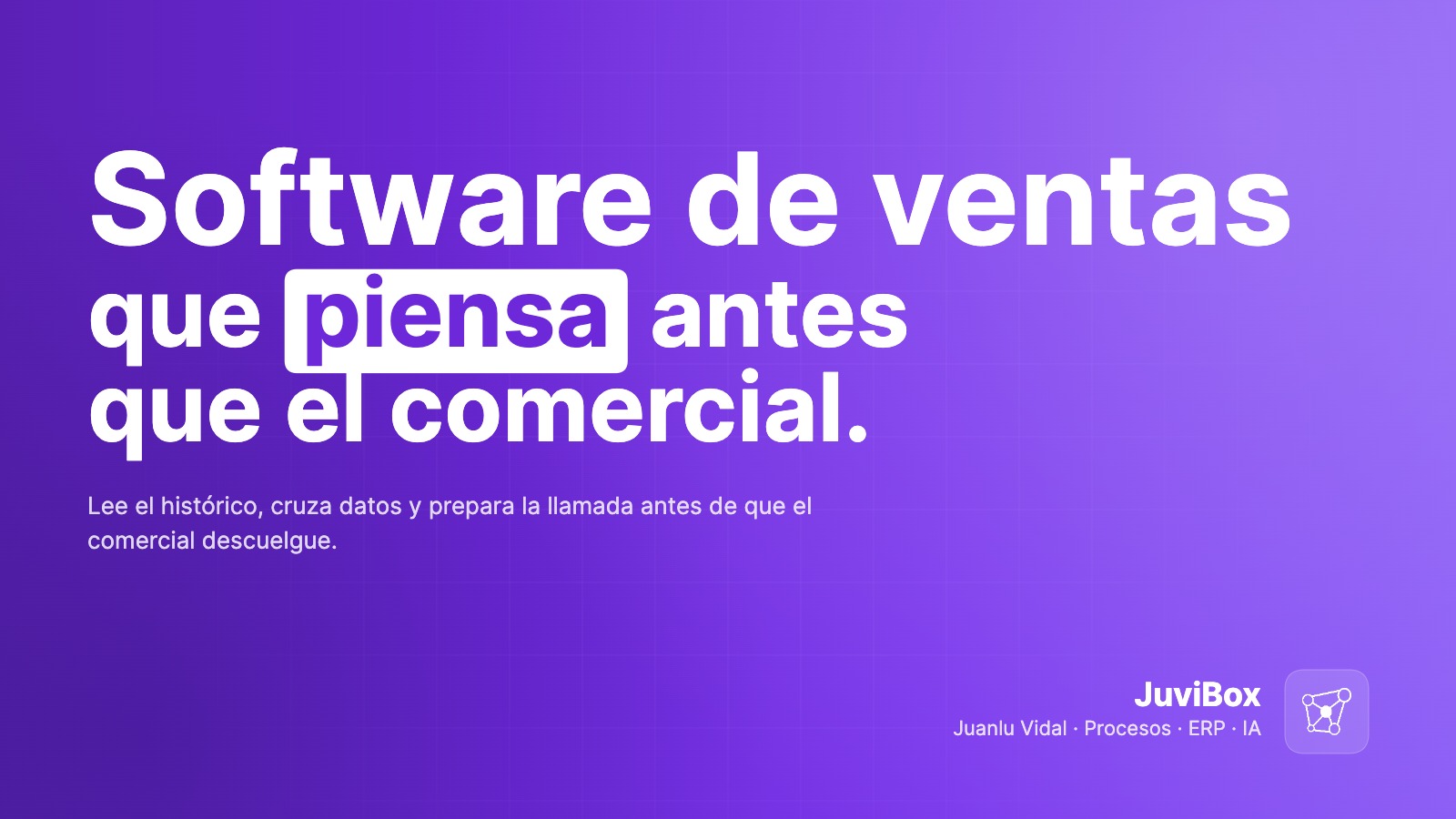 #14 Software de ventas que piensa antes que el comercial