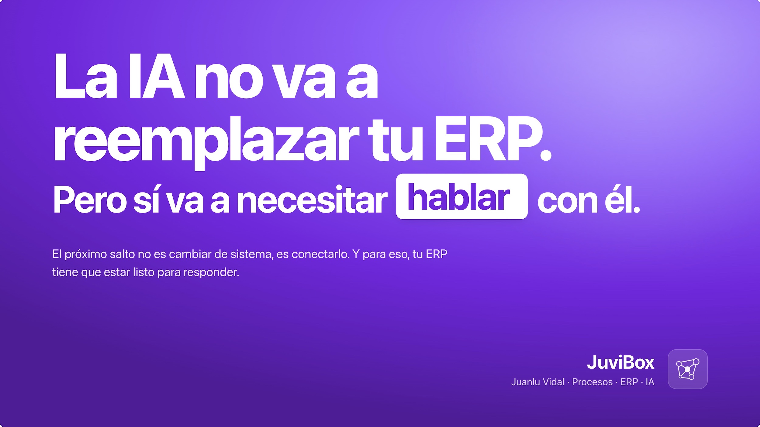 #15 Cuando quieres usar IA pero tu ERP está cerrado