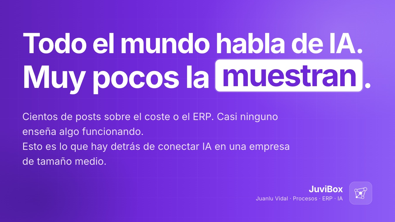 #25 Todo el mundo habla de IA. Muy pocos la muestran funcionando en empresas