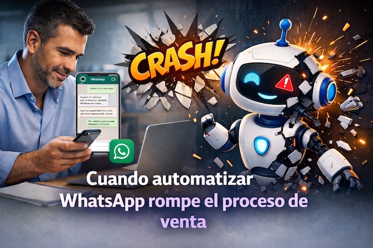 #4 Cuando automatizar WhatsApp rompe el proceso de venta