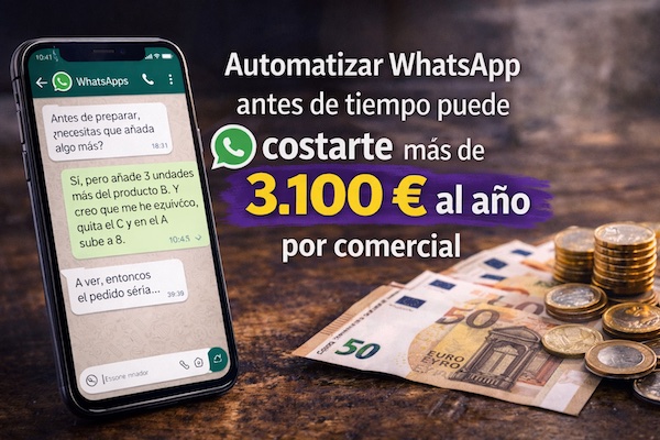 #6 Cada comercial puede estar perdiendo más de 3.100 € al año por automatizar WhatsApp en el momento equivocado
